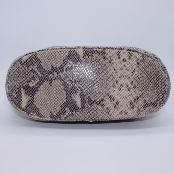 Michael Kors Glazed Embossed Python Tote Purse Bag. Vachetta Trim W/18k Gold New - Picture 12 of 13